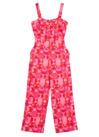 Joanie Clothing Randi Geometric Tile Print Jumpsuit –  UK 10 (Pink)