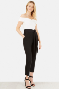 Closet Contrast Off The Shoulder Jumpsuit