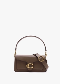 COACH Tabby 26 Dark Stone Leather Shoulder Bag