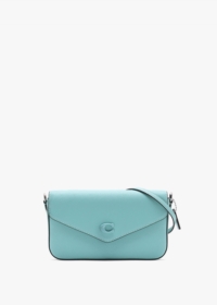 COACH Wyn Faded Blue Crossgrain Cross-Body Bag