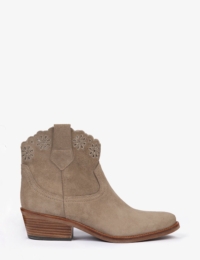 Penelope Chilvers Cali Broderie Suede Cowboy Boot