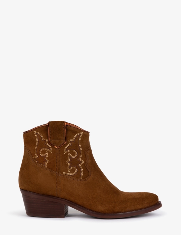 Penelope Chilvers Cassidy Suede Embroidered Boot