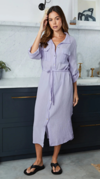 Charli CASSIS SHIRT DRESS – LILAC