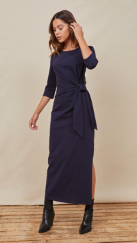 Charli CHLOE KNOT DRESS – NAVY