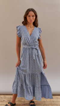 Charli ORIANE DRESS – BLUE PRINT