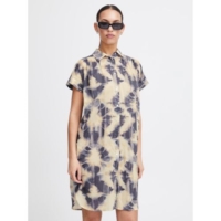 ICHI  Tie Dye All-Over Print Emmeretta Dress