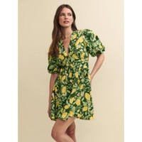 Nobody’s Child  Green Serena Lemon Starlight Mini Dress