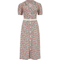 Charlene Shirtwaister Dress in Tutti Frutti Print, True 1950s Vintage Style