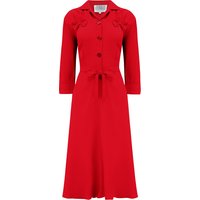 Polly Dress CC41 in Lipstick Red   , Classic 1940s True Vintage Style