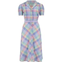 The “Charlene” Shirtwaister Dress in Summer Check Print, True & Authentic 1950s Vintage Style