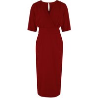 The “Evelyn” Wiggle Dress in Wine, True Late 40s Early 50s Vintage Style