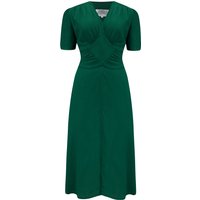 Ruby Dress in Hampton Green, A Classic & Authentic 1940s Vintage Inspired Style By The Seamstress Of Bloomsbury