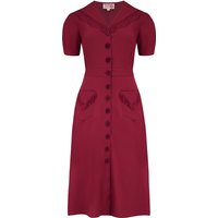 The “Dolly” Fringed Dress in Wine, Authentic 1950s Vintage Western Style