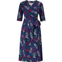 The “Vivien” Full Wrap Dress in Jamboree Print, True 1940s To Early 1950s Style