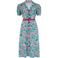 Charlene Shirtwaister Dress in Summer Breeze Print, True 1950s Vintage Style