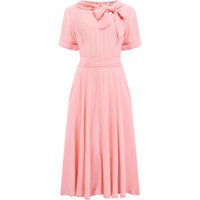 “Cindy” Dress in Blossom Pink By The Seamstress Of Bloomsbury, Classic 1940s Vintage Inspired Style