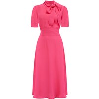 Kathy Dress in  Raspberry Pink, A Classic 1940s Inspired, True Vintage Style