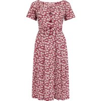 The “Brigitte” Dress in Wine Whisp, True 1950s Vintage Style