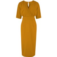 The “Evelyn” Wiggle Dress in Mustard, True Late 40s Early 50s Vintage Style