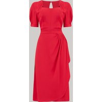 Shelly Dress in 40s Red, A Classic 1940s Inspired wiggle dress, True Vintage Style