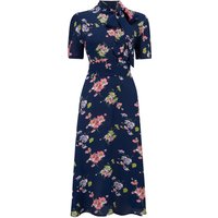 Kathy Dress in Navy Mayflower , A Classic 1940s Inspired sophisticated, True Vintage Style