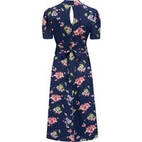 “Dolores” Swing Dress in Navy Mayflower , Classic 1940s Inspired Vintage Style