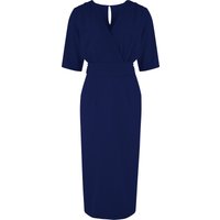 The “Evelyn” Wiggle Dress in Navy, True Late 40s Early 50s Vintage Style