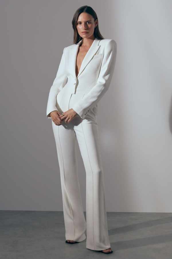 Atelier - Ivory Italian Tux Jumpsuit