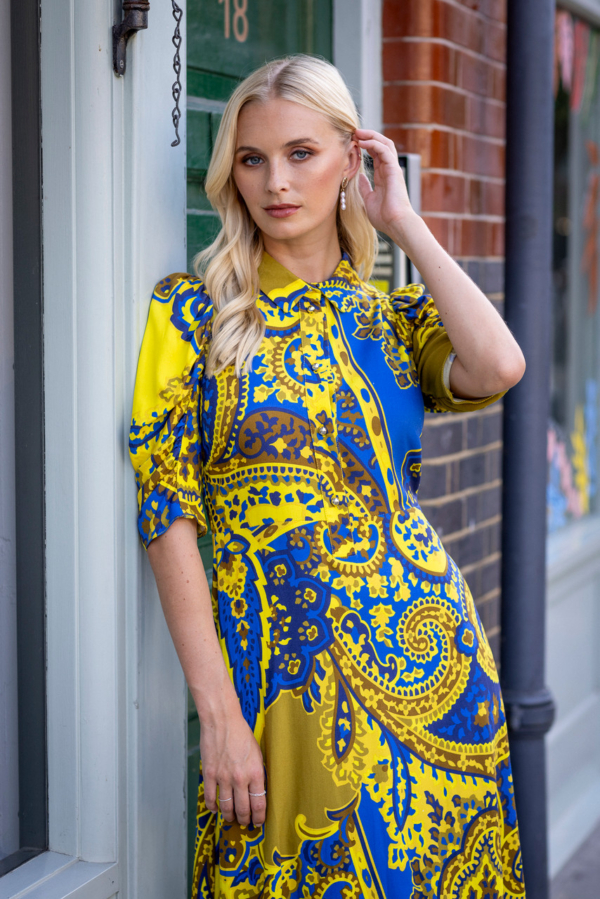 Closet London  Royal blue A-Line Shirt Dress