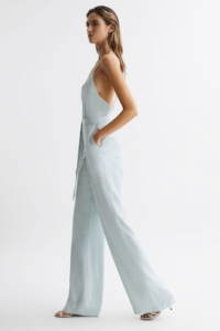 Irina – Green Embellished Wide Leg Jumpsuit