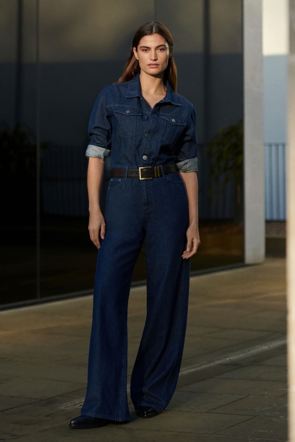 Frankie - Indigo Relaxed Denim Jumpsuit