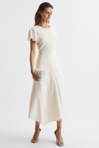 Eleni – White Cap Sleeve Maxi Dress