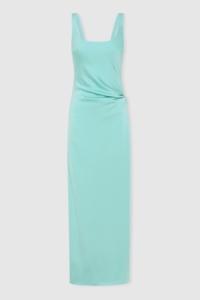 Anna Quan Satin Side Split Maxi Dress