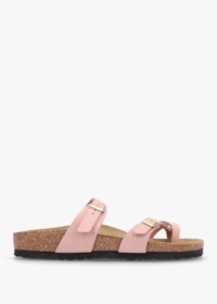 BIRKENSTOCK Mayari Soft Pink Nubuck Leather Sandals Size: 42, Colour: