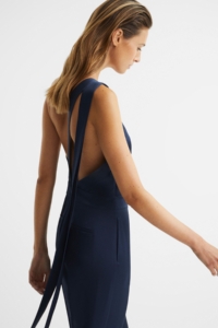 Lucinda – Navy Bridesmaid One Shoulder Jumpsuit