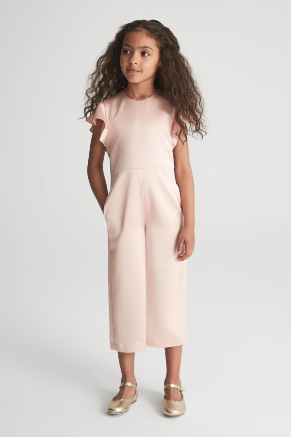 Em Blush Junior Occasion Jumpsuit - Pink Plain