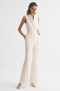 Dani – Ivory Tuxedo Jumpsuit