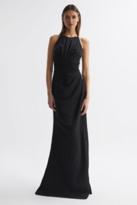 Halston – Sleeveless Embellished Maxi Dress, Black