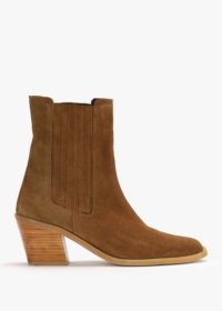 DANIEL Indie Tan Suede Western Chelsea Boots Size: 41, Colour: Tan Sue