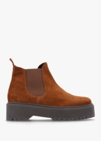 DANIEL Lassi Tan Suede Chunky Chelsea Boots Size: 41, Colour: Tan Sued