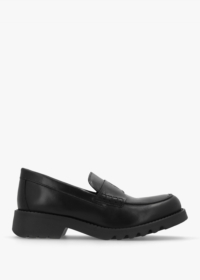 FLY LONDON Rixi Black Leather Chunky Loafers Colour: Black Leather, Si