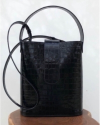 C.Nicol Holly maxi black croco (perfect condition, 2019) Leather handbag