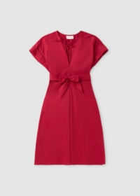 IBLUES Womens Currier Cotton Shift Dress In Red Size: 10, Colour: Red