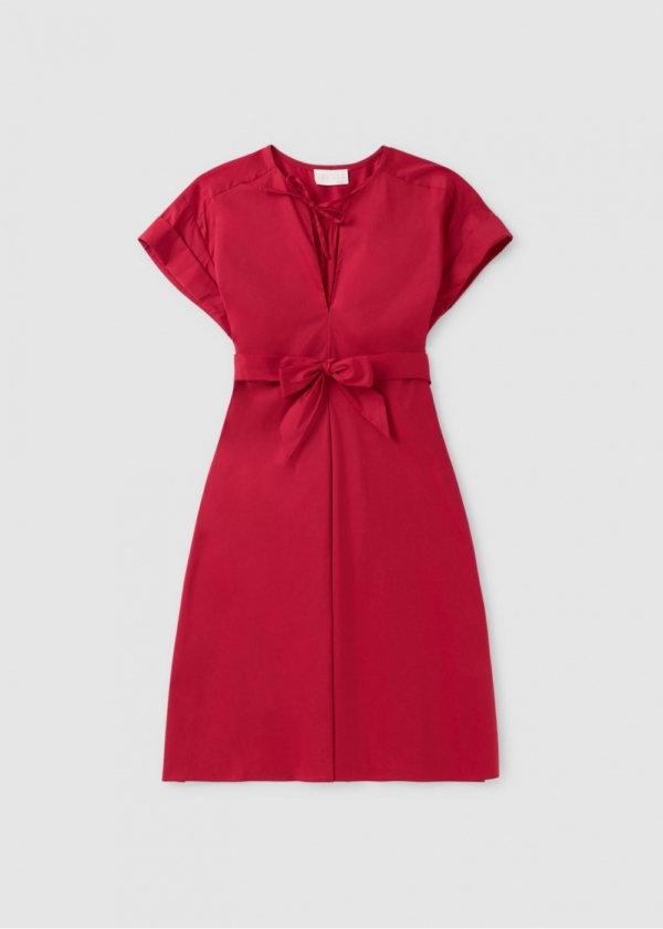 IBLUES Womens Currier Cotton Shift Dress In Red Size: 10