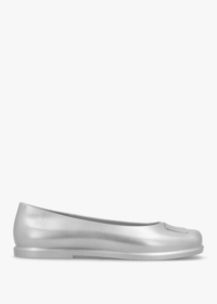 MARC JACOBS x Marc Jacobs Ruby Silver Grey Ballet Pumps Colour: Slp, S