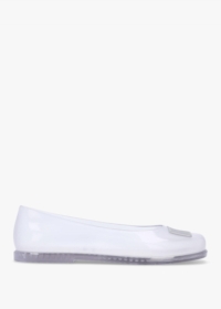 MARC JACOBS x Melissa Ruby Clear Ballet Pumps Size: 8, Colour: Clear