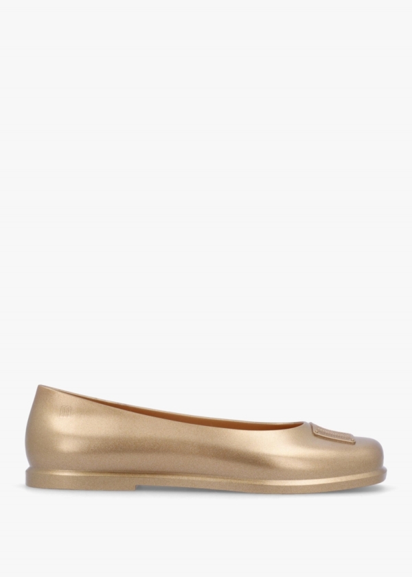 MARC JACOBS x Melissa Ruby Gold Beige Ballet Pumps Size: 8