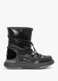 MOU Jogger Short Black Snow Boots Size: 37, Colour: Black Fabric