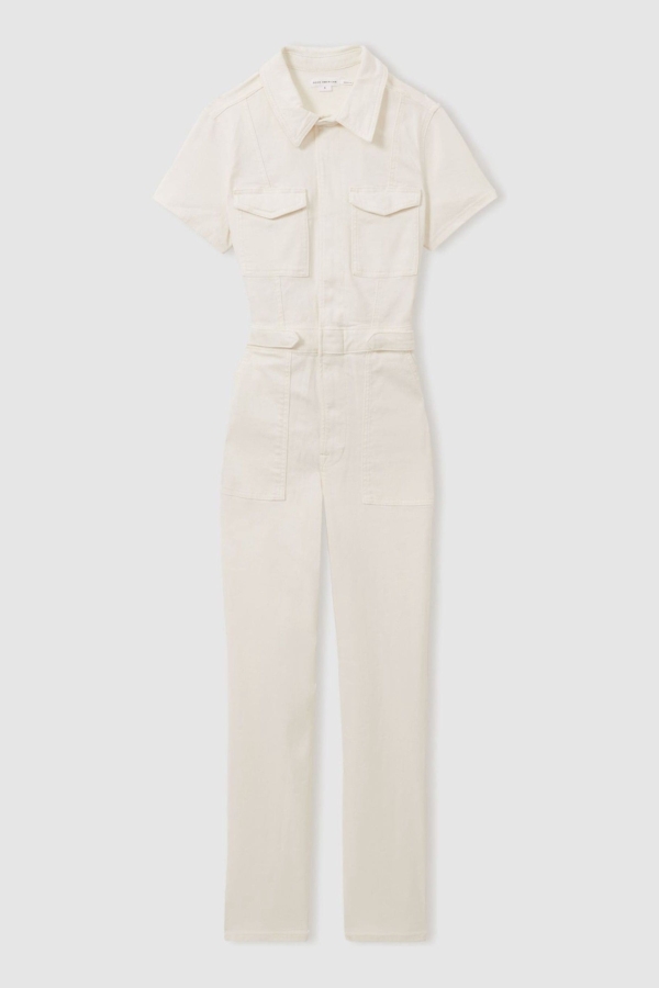 Good White Good Straight Leg Jumpsuit