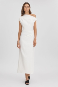 Anna Quan Textured Off-The-Shoulder Maxi Dress